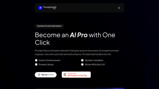 Promptimize AI - Browser plugin instantly optimizes AI prompts for better results - Logo