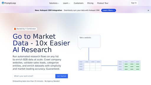 PromptLoop - Intelligent data automation platform for Excel and Google Sheets integration - Logo