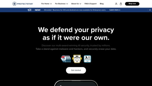 Protectstar - Suite de seguridad inteligente con detección de amenazas y protección de datos - Logo