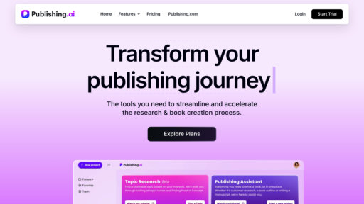 Publishing.ai - Plataforma de publicación automatizada de escritura a marketing - Logo