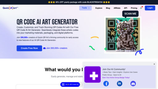 Quick QR Art - Crea códigos QR artísticos personalizados, escaneables y con identidad de marca - Logo