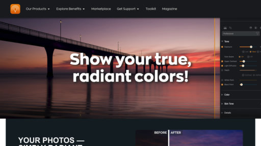 Radiant Photo - Herramienta inteligente de mejora fotográfica que optimiza calidad automáticamente - Logo