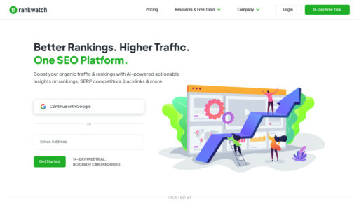 RankWatch - Plataforma SEO RankWatch: monitoreo ranking y análisis competitivo - Logo