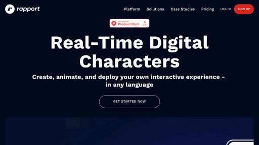 Rapport - Crea avatares digitales con animación facial y conversaciones multilingües - Logo