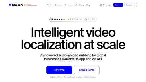 Rask AI - Herramienta localización video con traducción 130+ idiomas y clonación voz - Logo