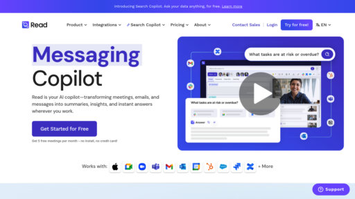 Read AI - Transcription automatique et analyse des réunions pour collaboration efficace - Logo
