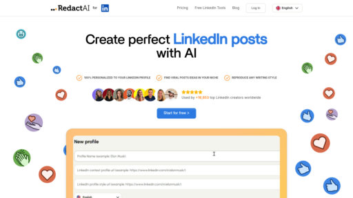 RedactAI - Creador de contenido LinkedIn que aprende tu estilo para publicaciones personalizadas - Logo