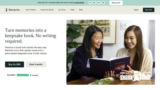 Remento - Convierte relatos orales en libros recuerdo, preserva historias familiares entre generaciones - Logo