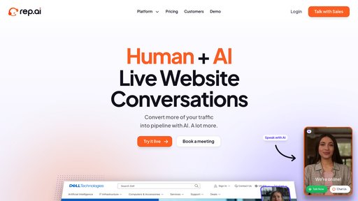 Rep AI - Assistant Shopify intelligent pour support client et optimisation des ventes - Logo