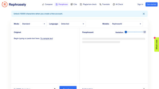 Rephrasely - Herramienta de reformulación inteligente para textos claros y originales - Logo
