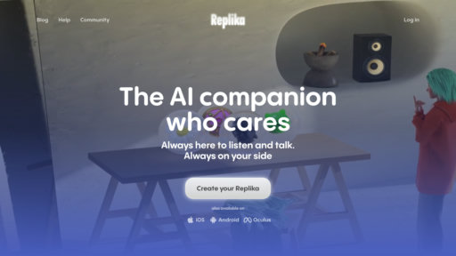 Replika - Compañero emocional inteligente para apoyo psicológico y conversaciones personalizadas - Logo