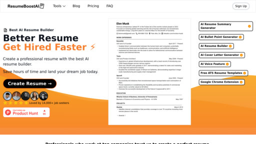 ResumeBoostAI - Plateforme intelligente d'optimisation de CV et lettres de motivation - Logo