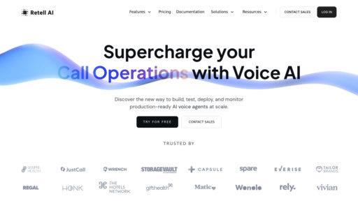 Retell AI - Plateforme vocale intelligente pour conversations téléphoniques automatisées - Logo