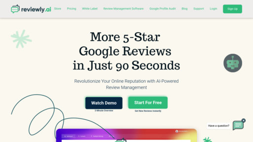Reviewly.ai - Automated Google review management with smart feedback collection and responses - Logo