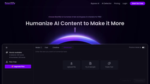 Rewritify AI - Herramienta de texto natural, evade detectores IA y optimiza SEO - Logo