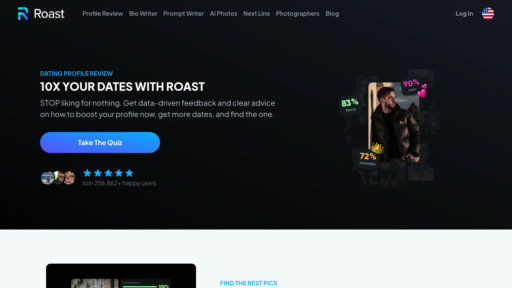 Roast Dating - Optimización inteligente de perfiles para más matches y citas exitosas - Logo