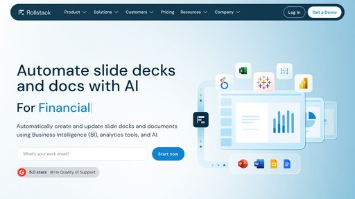 Rollstack - Automatiza informes y presentaciones empresariales desde datos BI - Logo