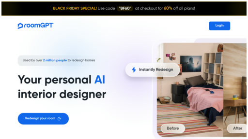 RoomGPT - Herramienta de diseño de interiores: sube fotos para obtener múltiples propuestas de estilo - Logo