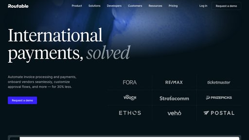 Routable - 智能应付账款平台，自动化发票处理和跨境支付 - Logo