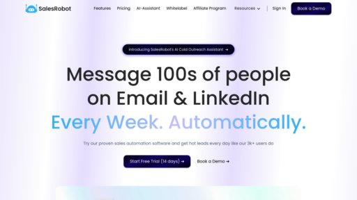 SalesRobot - Plateforme d'automatisation commerciale pour prospection LinkedIn et email - Logo
