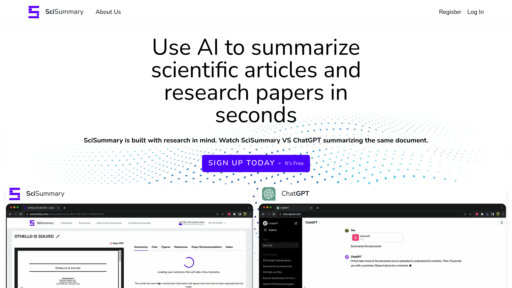 SciSummary - Smart research assistant: instantly summarize academic papers and documents - Logo