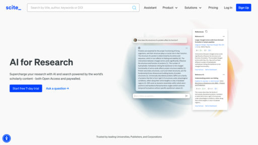 Scite - Plataforma de análisis de citas para validar investigación - Logo