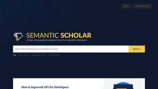 Semantic Scholar - Buscador académico inteligente con análisis automático de investigaciones - Logo