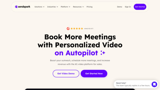 Sendspark - Plateforme vidéo intelligente pour messages personnalisés et collaboration - Logo