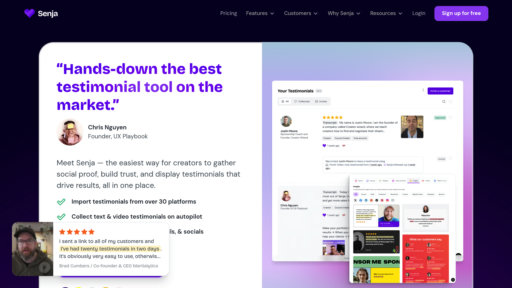 Senja - Collect and showcase customer testimonials to build trust and boost conversions - Logo