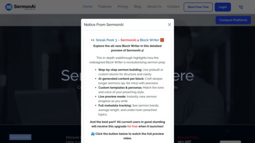 SermonAI - Herramienta inteligente de preparación de sermones con investigación automática y asistencia de escritura - Logo