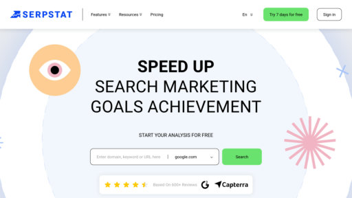 Serpstat - Plataforma SEO y PPC para investigación de palabras clave y análisis competencia - Logo