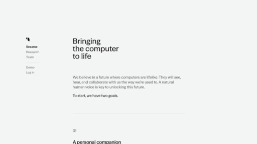 Sesame AI - Síntesis de voz natural con matices emocionales y adaptación contextual - Logo