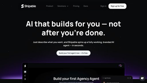 Shipable - Plateforme d'assistants intelligents sans code pour automatisation métier - Logo