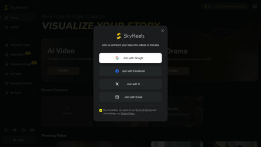 SkyReels AI - Plataforma de creación de video open source para contenido cinematográfico profesional - Logo