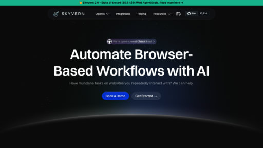 Skyvern - Plataforma de automatización web inteligente para tareas complejas sin scripts - Logo