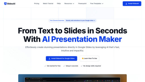 SlidesAI - Extension Google Slides intelligente: Créez des présentations professionnelles rapidement - Logo