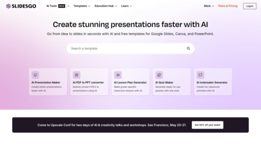 Slidesgo - Créateur de présentations intelligent avec modèles personnalisables - Logo