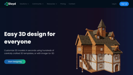 Sloyd AI - Plataforma de modelado 3D inteligente creando assets para videojuegos - Logo