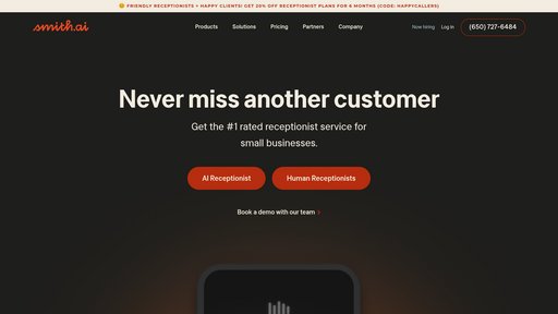 Smith.ai - Servicio de recepcionista virtual 24/7 con gestión de leads y llamadas - Logo