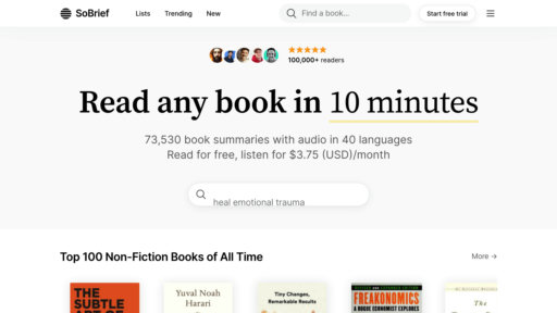 SoBrief - Plataforma de resúmenes de libros con audio multilingüe - Logo