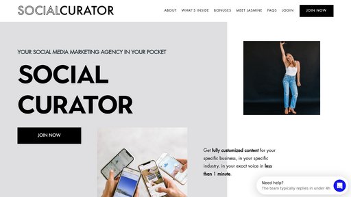 Social Curator - Plataforma de gestión de redes sociales con creación inteligente y automatización - Logo