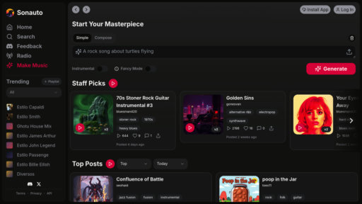 Sonauto - Generador musical inteligente｜Texto a pistas profesionales｜Todos los géneros - Logo