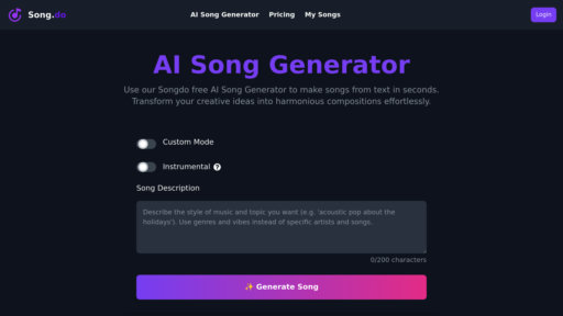 Song.do - Générateur de musique intelligent transforme texte en chansons complètes - Logo