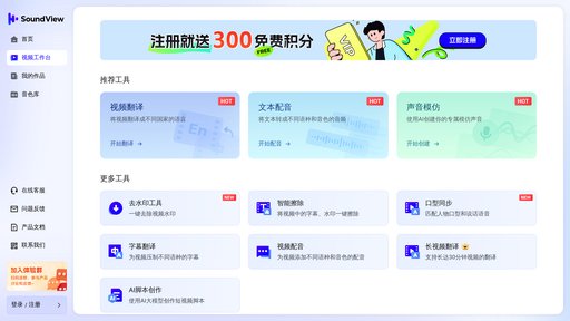 声视 AI - Video localization platform with multilingual dubbing and voice cloning - Logo