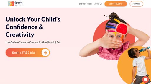 Spark Studio - Plataforma de inglés oral para niños con interacciones de voz naturales - Logo