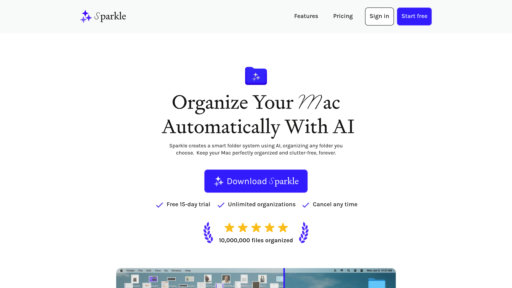 Sparkle - Outil intelligent d'organisation de fichiers locaux et cloud - Logo