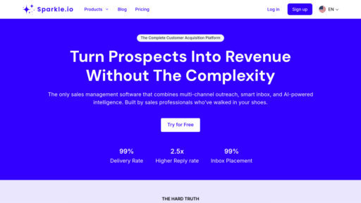 Sparkle.io - Plateforme d'emailing intelligent avec automatisation et gestion client - Logo