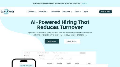Sprockets - Plataforma de contratación inteligente, identifica candidatos ideales - Logo