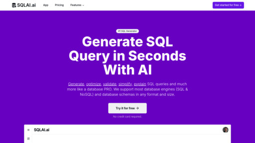 SQLAI.ai - Conversor lenguaje natural a SQL con optimización inteligente - Logo