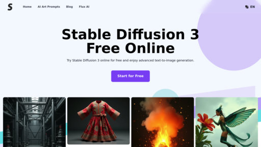 Stable Diffusion 3 - Generador de imágenes avanzado con texto preciso y composiciones complejas - Logo